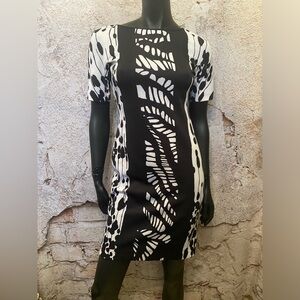 Marc New York Andrew Marc Black/White Stretch Dress